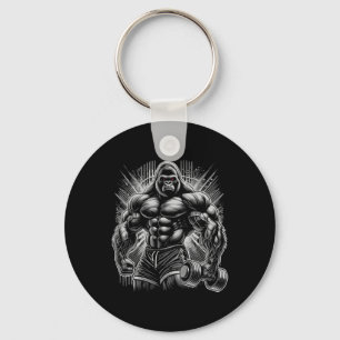 Porte-clés Vêtement de gym de singe gorille Bodybuilding Moti