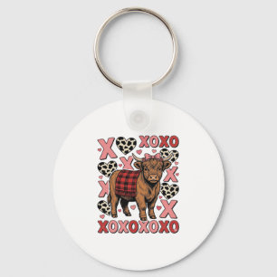 Porte-clés Vêtement vintage de la Saint-Valentin XOXO jolie v