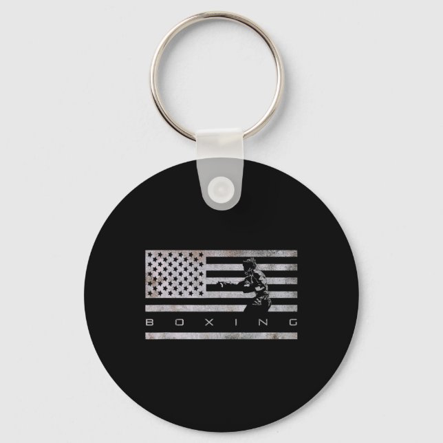 Porte-clés Vêtements de boxe Drapeau Américain - Boxe 1  (Recto)