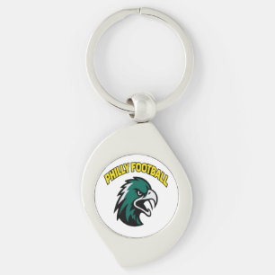 Porte-clés Vêtements de fan de football de Philly avec mascot