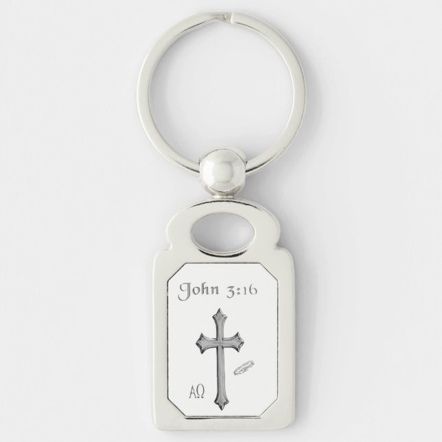 Porte-clés Vêtements de John 3:16 (Devant)