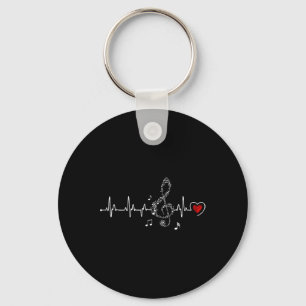 Porte-clés Vêtements de rythme cardiaque musical pour amateur