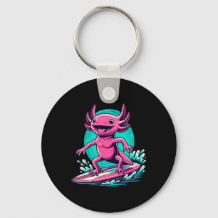 Porte-clés Vêtements de surf Axolotl Planche de surf Surfeur 