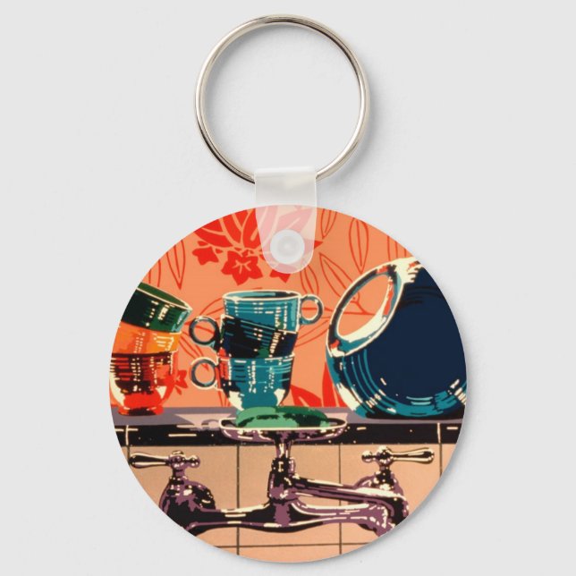 Porte-clés Vêtements de table et évier de cuisine (Recto)
