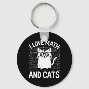 Porte-clés Vêtements drôles de maths et de chats pour les ens