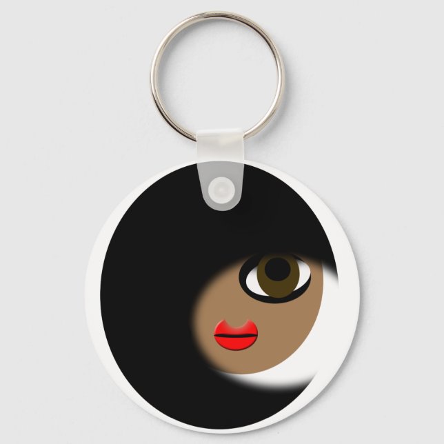 Porte-clés Vêtements pour filles afro-américaines ! (Recto)