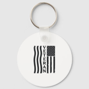 Porte-clés Vétéran Drapeau Américain Vintage Vector Design de