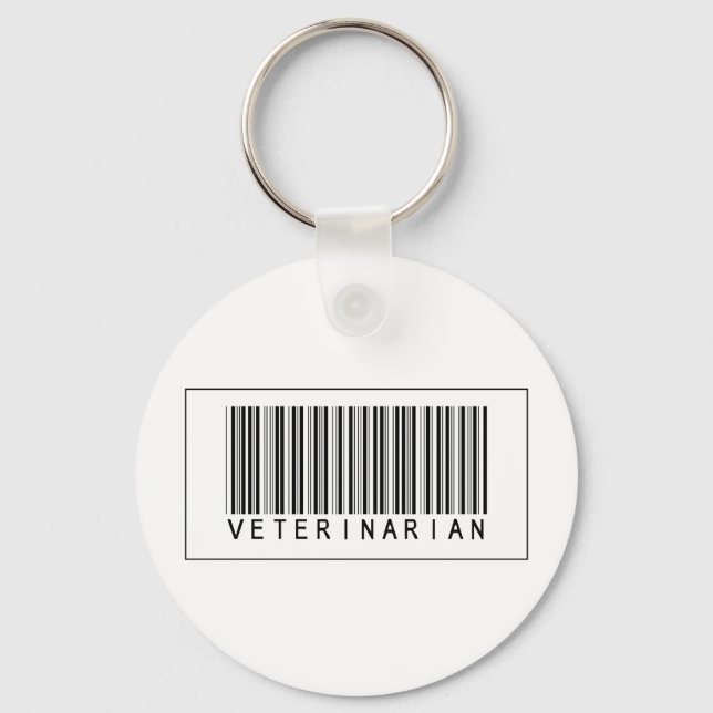 Porte-clés Vétérinaire du code barre (Recto)