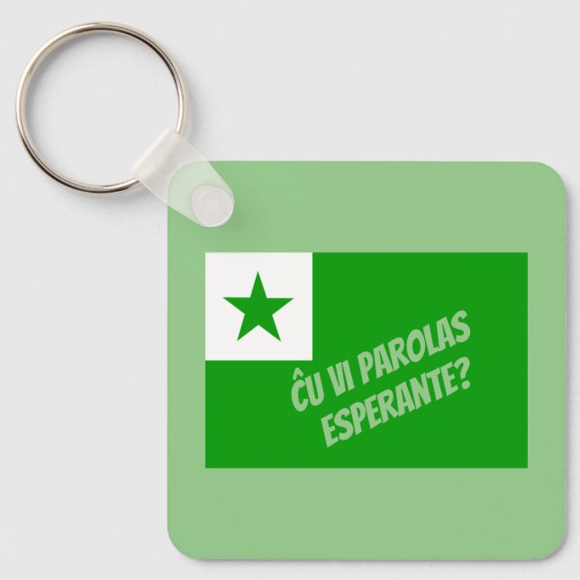Porte-clés ← vi parolas Esperante ? (Recto)
