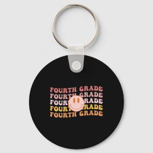 Porte-clés Vibes 4e année Équipe 1er jour de l'école Rétro