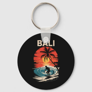 Porte-clés Vibes de plage Li, coucher de soleil amusant et su