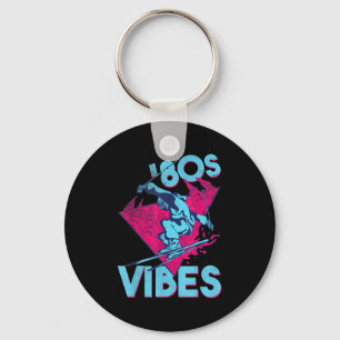 Porte-clés Vibes des années 80, Ski Vintage des années 80