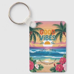 Porte-clés Vibes d'été Carnet tropical