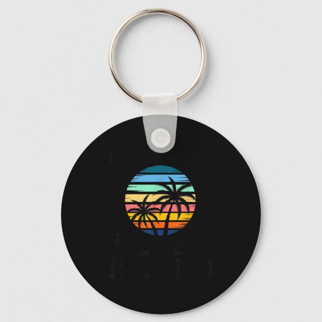 Porte-clés Vibes d'été plage coucher de soleil Caroline du Su (Recto)