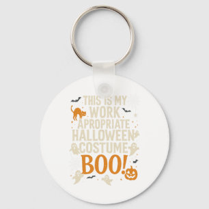 Porte-clés Vibes éffrayantes Retro Ghost Coquette Bow Hallowe