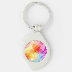 Porte-clés Vibrant Geometric Abstract