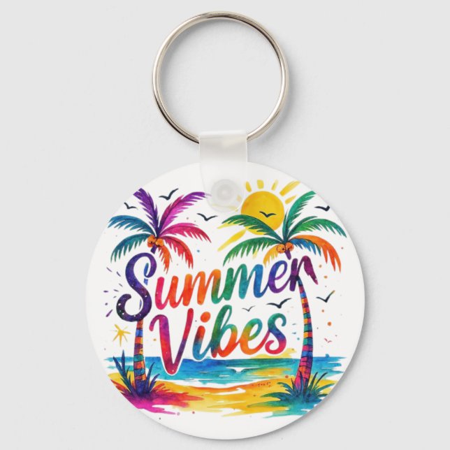 Porte-clés Vibrantes Vibrations d'Été (Recto)