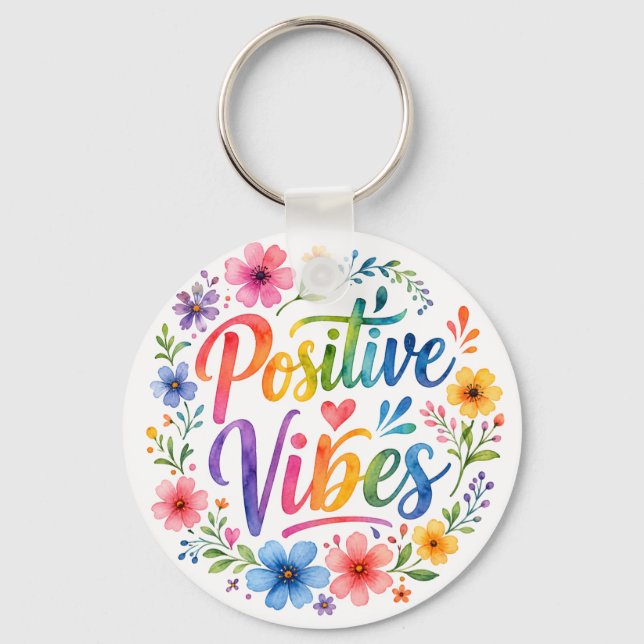 Porte-clés Vibrations Positives (Recto)