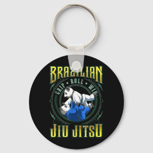 Porte-clés Victoire de la prise BJJ - Combat de Jiu Jitsu de