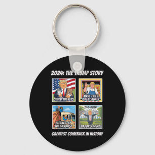 Porte-clés Victoire Trump 2025 Plus Grand Comebyck Cadeau Win