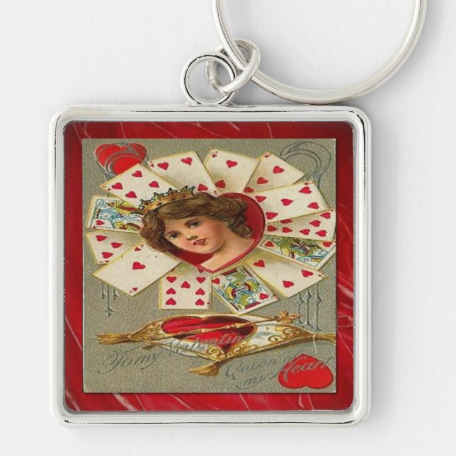 Porte-clés Victorian Valentine The Queen Of Hearts (Devant)