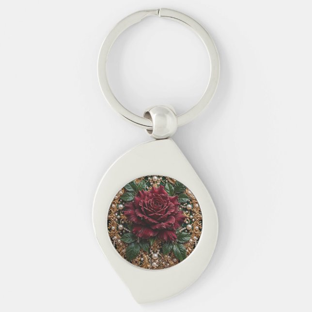 Porte-clés Victorien Gothique Floral Géant  (Devant)