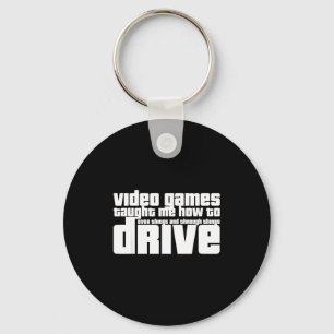 Porte-clés Vidéo de jeu vidéo drôle de nouveau conducteur Ins