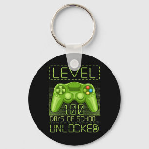 Porte-clés Vidéo Gamer Student 100e jour 100 Days Of School T