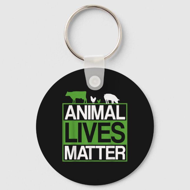 Porte-clés Vie animale Protection des animaux Végétariens Env (Recto)