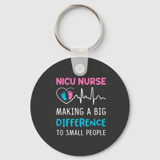 Porte-clés Vie infirmière | Nicu Nurse (Recto)