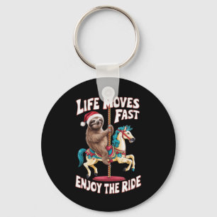 Porte-clés Vie Se Déplace Fente Sur Le Cheval De Carrousel -