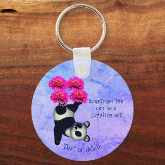 Porte-clés Vie Une Loi Jonglante Panda Inspiration