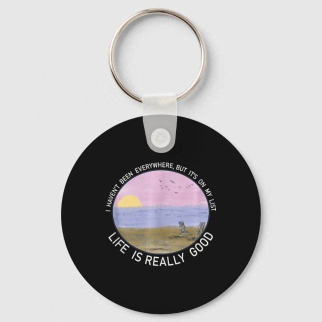 Porte-clés Vie Vraiment Bon Été Plage Vacances Graphique (Recto)