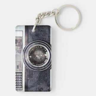 Porte-clés Vieil appareil-photo noir
