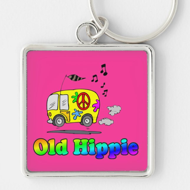 Porte-clés Vieil autobus hippie (Devant)