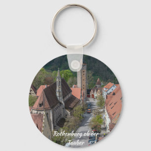 Porte-clés Vieille ville de Rothenburg ob der Tauber vue d'en