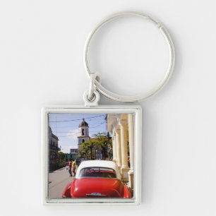 Porte-clés Vieille voiture américaine classique à Guanabacoa 