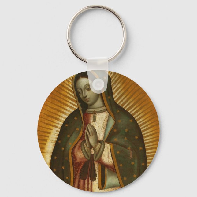 Porte-clés Vierge de Guadalupe Notre Dame Marie (Recto)