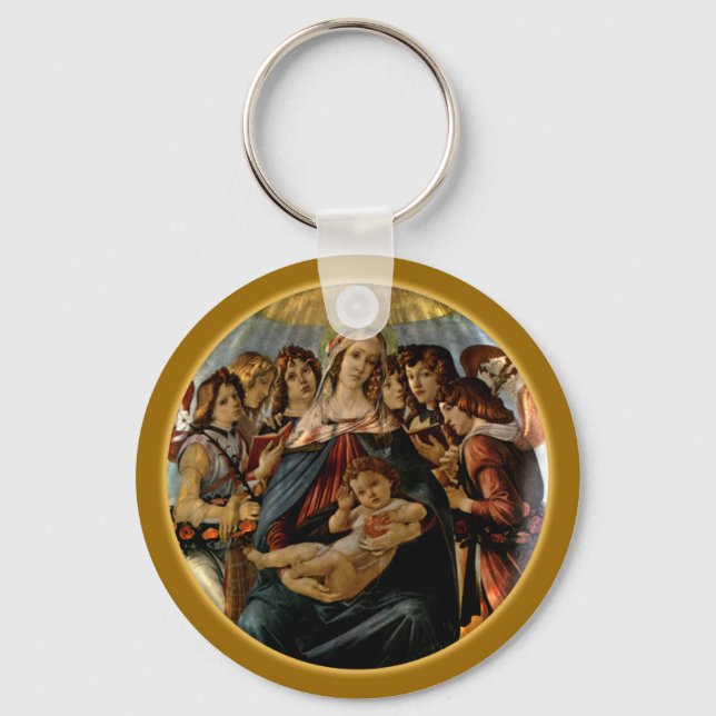 Porte-clés Vierge de la grenade - Botticelli (Recto)
