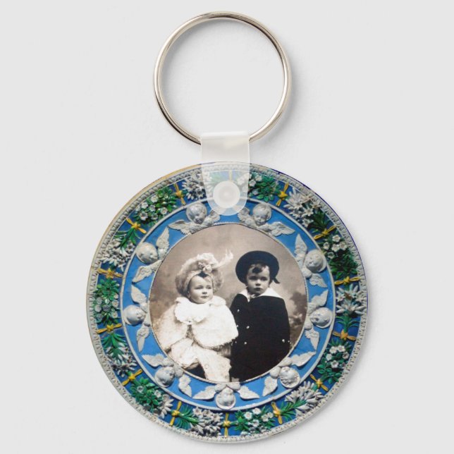 PORTE-CLÉS VIERGE ET ENFANT AVEC ANGELS, MODÈLE PHOTO (Recto)