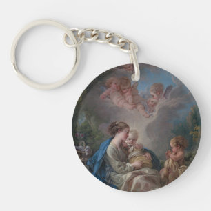 Porte-clés Vierge et enfant avec le St John le baptiste