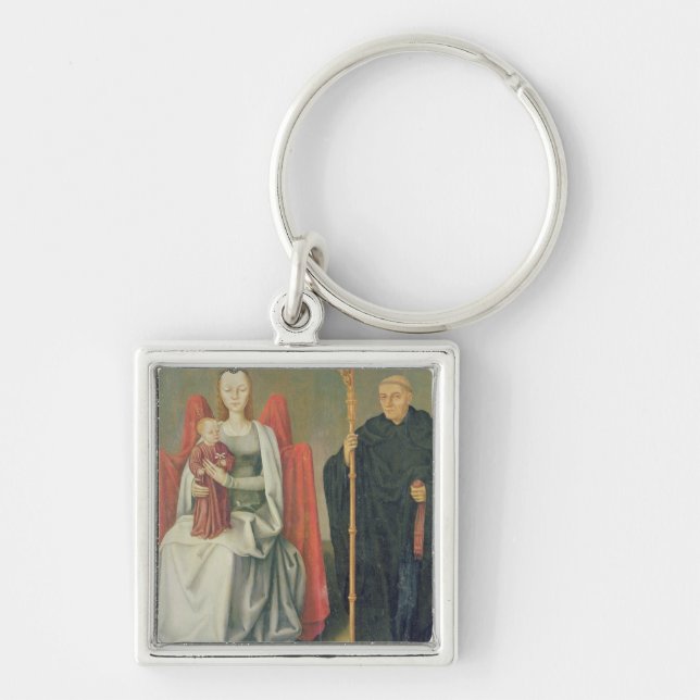 Porte-clés Vierge et enfant avec St Benoît (Devant)