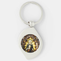 Vierge Marie avec une auréole d'étoiles