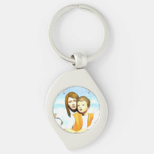 Porte-clés Vierge Marie et l'enfant Jésus