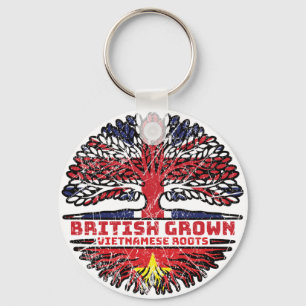 Porte-clés Viêt Nam Royaume-Uni Royaume-Uni Arbre britannique