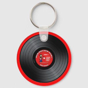 Porte-clés Vieux porte - clé de disque vinyle de type de