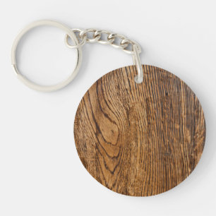 Porte-clés Vieux regard du bois de grain