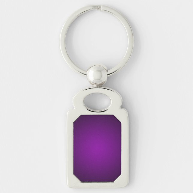 Porte-clés Vignette tendance violet-noir gris (Devant)