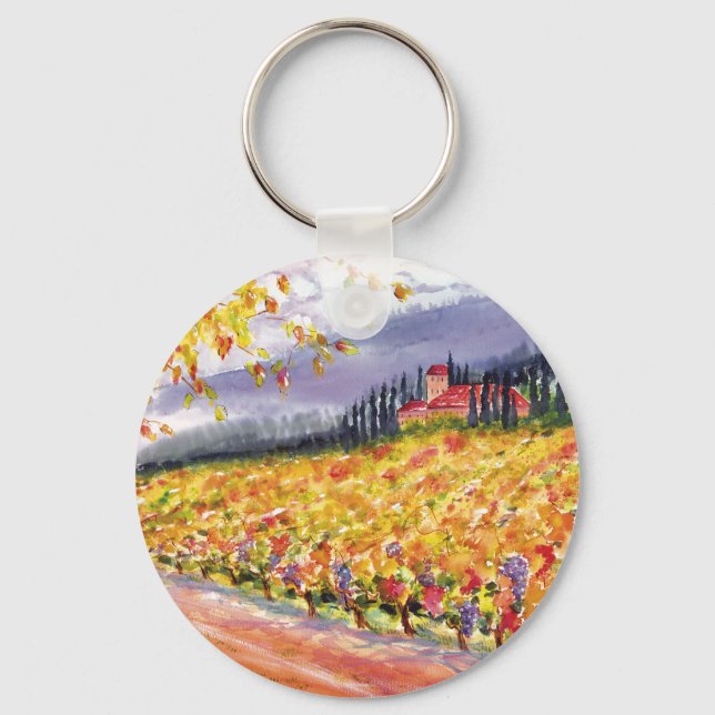 Porte-clés Vignoble toscan porte - clé (Recto)