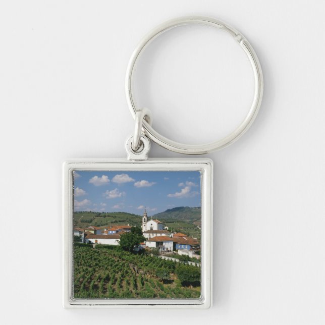 Porte-clés Vignobles, village de San Miguel, Douro (Devant)